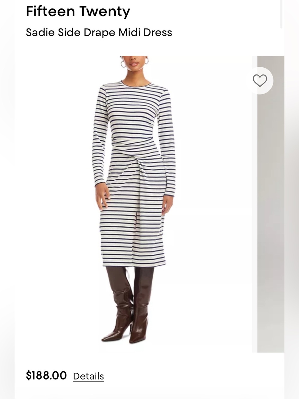 NWT✨Fifteen Twenty midi dress